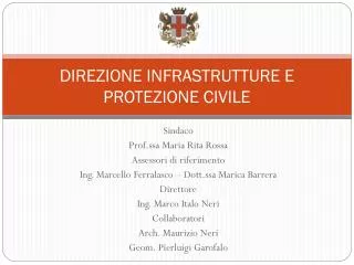 direzione infrastrutture e protezione civile
