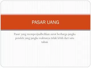 pasar uang