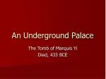 An Underground Palace - slide 1