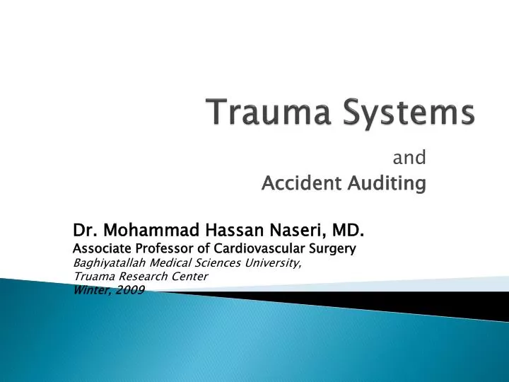 trauma systems