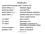 Výroba piva - slide 1