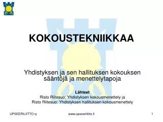 kokoustekniikkaa