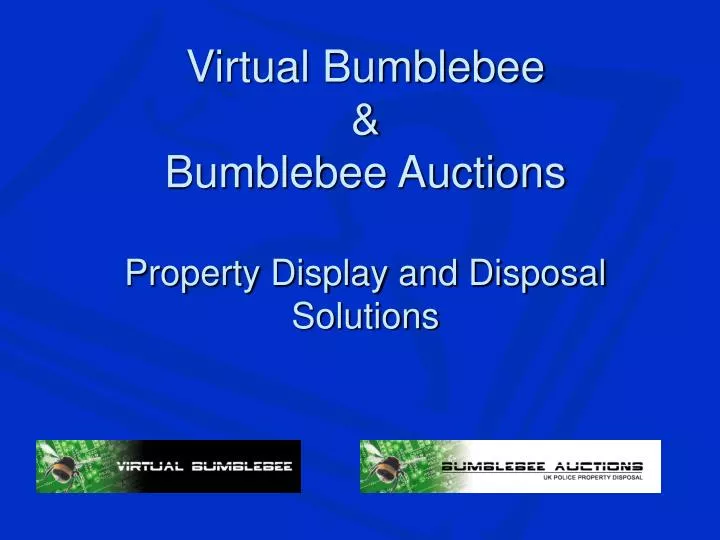 virtual bumblebee bumblebee auctions property display and disposal solutions
