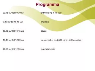 programma