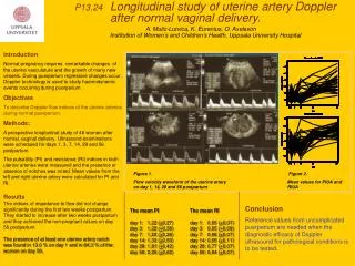 P13.24 Longitudinal study of uterine artery Doppler 			after normal vaginal delivery.