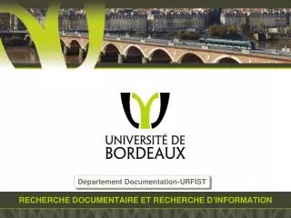 recherche documentaire et recherche d information
