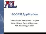 SCORM Application - slide 1