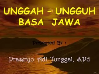 unggah ungguh basa jawa