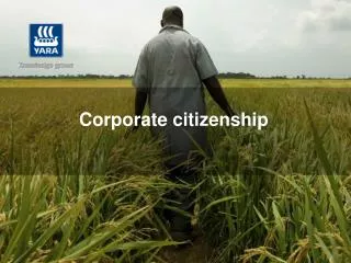 Corporate citizenship