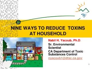 NINE WAYS TO REDUCE TOXINS AT HOUSEHOLD