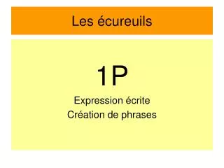 les cureuils