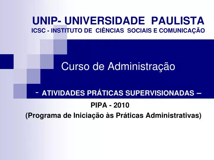 pipa 2010 programa de inicia o s pr ticas administrativas