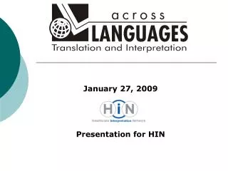 Presentation for HIN
