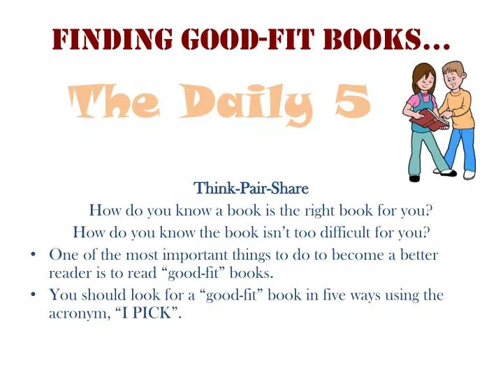 finding good fit books