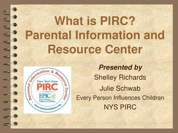 what is pirc parental information and resource center