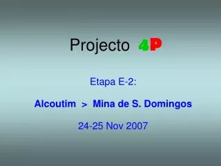 projecto 4 p