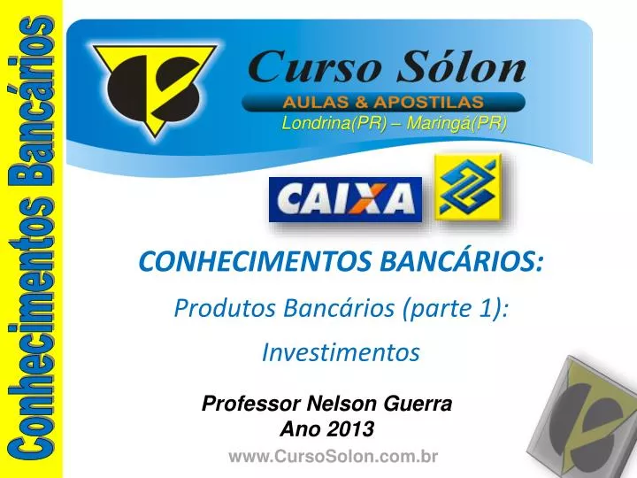 conhecimentos banc rios produtos banc rios parte 1 investimentos