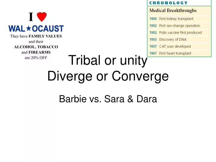 tribal or unity diverge or converge