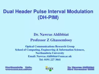 Dual Header Pulse Interval Modulation (DH-PIM)