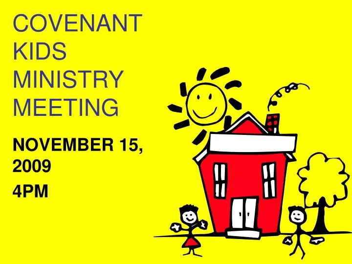 covenant kids ministry meeting
