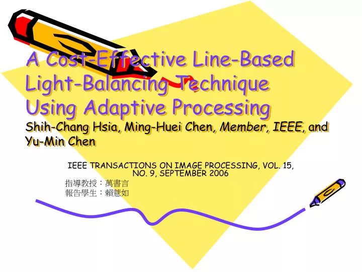 ieee transactions on image processing vol 15 no 9 september 2006