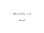 Relational Data Model - slide 1