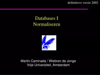 databases i normaliseren