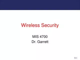 Wireless Security