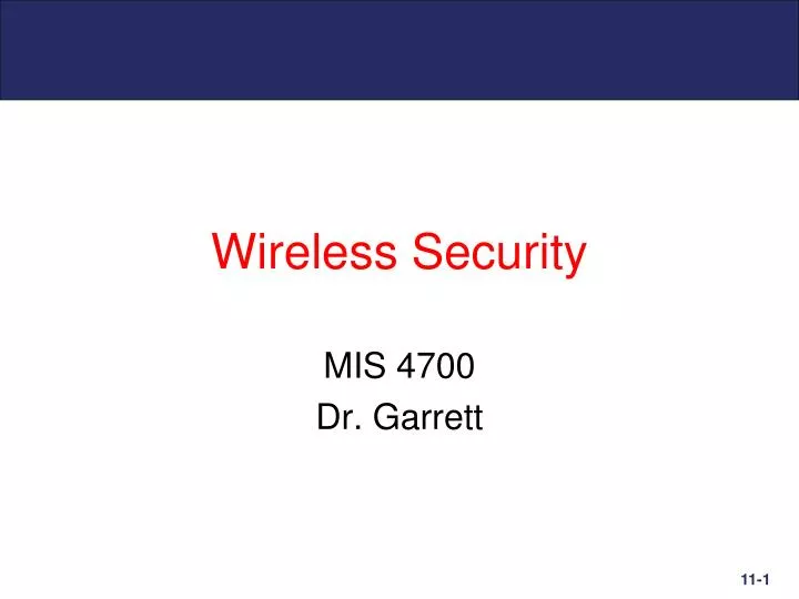 wireless security