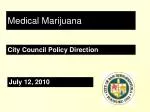Medical Marijuana - slide 1