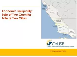 Economic Inequality: Tale of Two Counties Tale of Two Cities