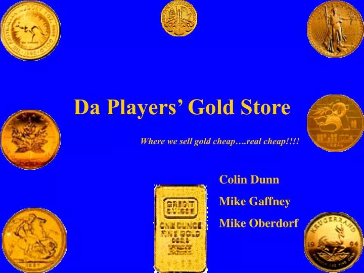 da players gold store
