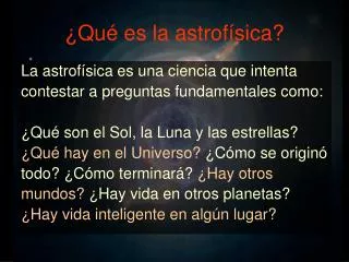 qu es la astrof sica