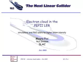 Electron cloud in the PEPII LER