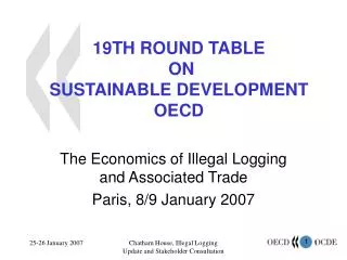 19TH ROUND TABLE ON SUSTAINABLE DEVELOPMENT OECD
