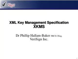 XML Key Management Specification XKMS