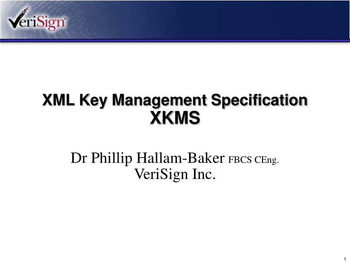 xml key management specification xkms
