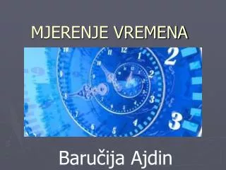 mjerenje vremena