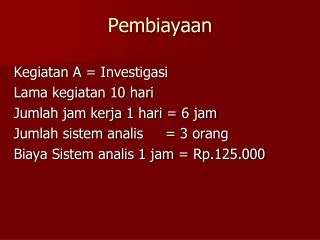 pembiayaan