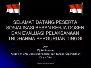 PPT - PENGELOLAAN PENDIDIK DAN TENAGA KEPENDIDIKAN Oleh , KOMAR HIDAYAT ...