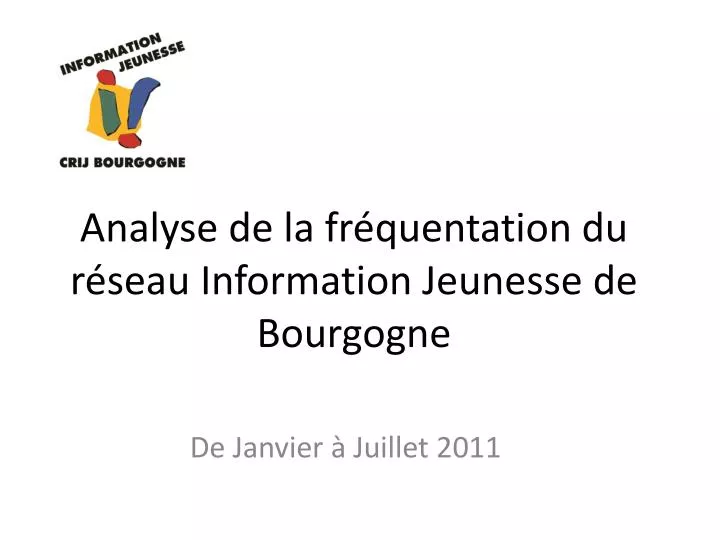 analyse de la fr quentation du r seau information jeunesse de bourgogne