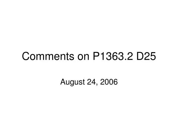 comments on p1363 2 d25