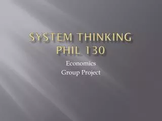 System thinking Phil 130