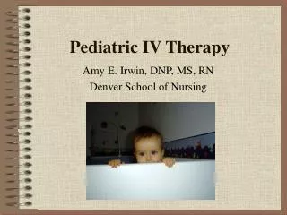 Pediatric IV Therapy