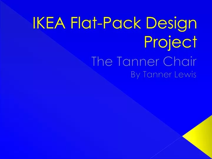 ikea flat pack design project