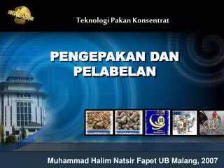 pengepakan dan pelabelan