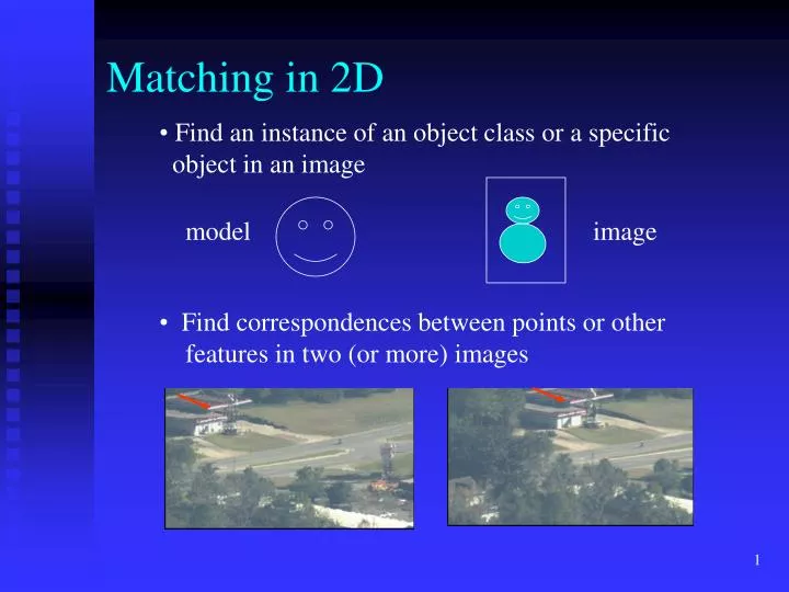 matching in 2d