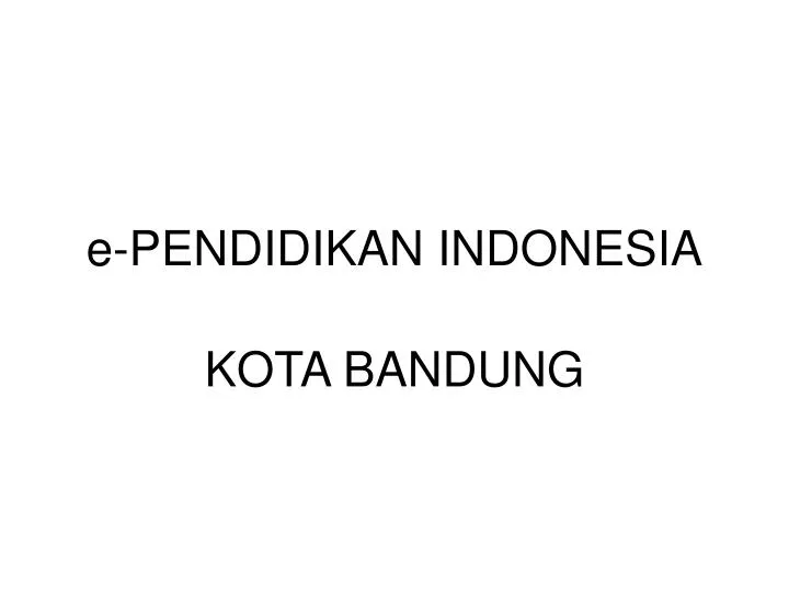 e pendidikan indonesia