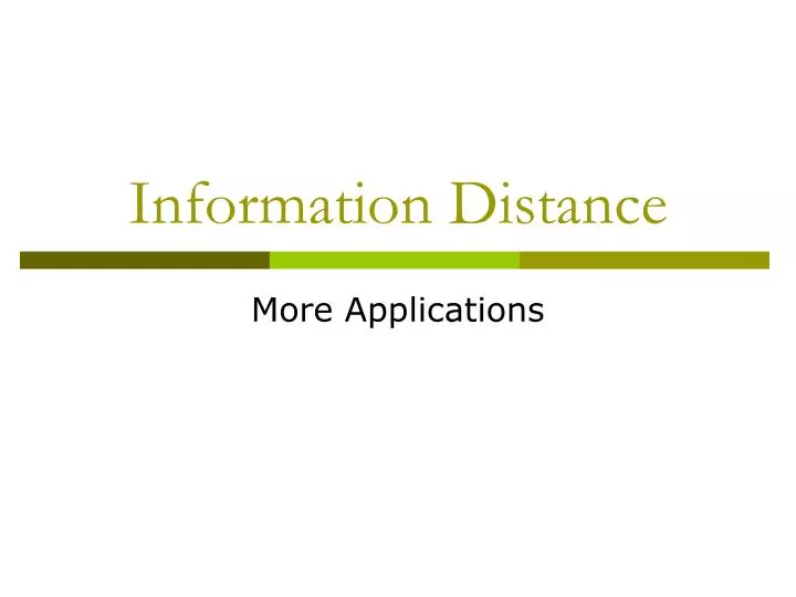 information distance