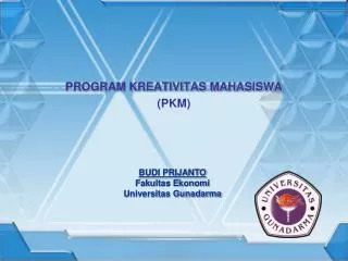 program kreativitas mahasiswa pkm